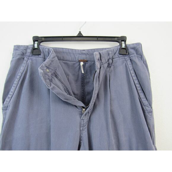 Free People Size 10 Blue First Light Utility Pants Cargo Pants Joggers Straight - Picture 4 of 11